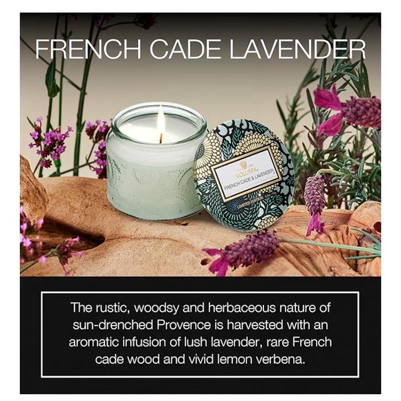 Voluspa Petite French Cade Lavender Candle - Picture 5 of 7